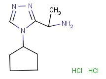 [1-(4-cyclopentyl-4H-1,2,4-triazol-3-yl)ethyl]amine dihydrochloride