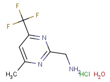 {[4-methyl-6-(trifluoromethyl)-2-pyrimidinyl]methyl}amine hydrochloride hydrate