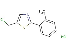 5-(chloromethyl)-2-(2-methylphenyl)-1,3-thiazole hydrochloride