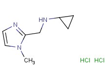 N-[(1-methyl-1H-imidazol-2-yl)methyl]cyclopropanamine dihydrochloride
