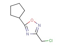 3-(chloromethyl)-5-cyclopentyl-1,2,4-oxadiazole