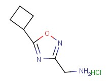 [(5-cyclobutyl-1,2,4-oxadiazol-3-yl)methyl]amine hydrochloride