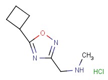 [(5-cyclobutyl-1,2,4-oxadiazol-3-yl)methyl]methylamine hydrochloride