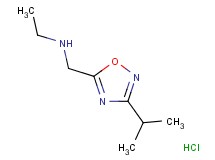 N-[(3-isopropyl-1,2,4-oxadiazol-5-yl)methyl]ethanamine hydrochloride