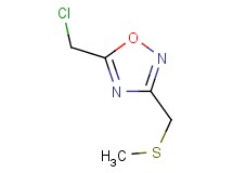 5-(chloromethyl)-3-[(methylthio)methyl]-1,2,4-oxadiazole