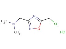 {[5-(chloromethyl)-1,2,4-oxadiazol-3-yl]methyl}dimethylamine hydrochloride