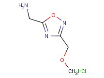 {[3-(methoxymethyl)-1,2,4-oxadiazol-5-yl]methyl}amine hydrochloride