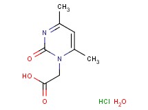 (4,6-dimethyl-2-oxo-1(2H)-pyrimidinyl)acetic acid hydrochloride hydrate
