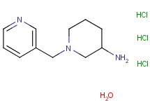 1-(3-pyridinylmethyl)-3-piperidinamine trihydrochloride hydrate