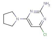 4-chloro-6-(1-pyrrolidinyl)-2-pyrimidinamine