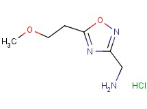 {[5-(2-methoxyethyl)-1,2,4-oxadiazol-3-yl]methyl}amine hydrochloride