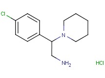 [2-(4-chlorophenyl)-2-(1-piperidinyl)ethyl]amine hydrochloride
