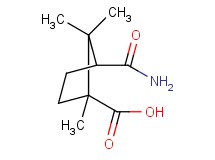 3-(aminocarbonyl)-1,2,2-trimethylcyclopentanecarboxylic acid