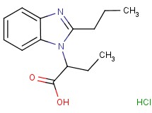 2-(2-propyl-1H-benzimidazol-1-yl)butanoic acid hydrochloride