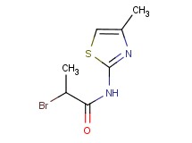 2-bromo-N-(4-methyl-1,3-thiazol-2-yl)propanamide