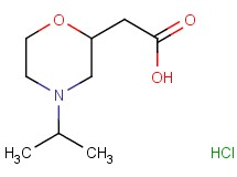 (4-isopropyl-2-morpholinyl)acetic acid hydrochloride