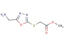 methyl {[5-(aminomethyl)-1,3,4-oxadiazol-2-yl]thio}acetate