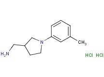 {[1-(3-methylphenyl)-3-pyrrolidinyl]methyl}amine dihydrochloride