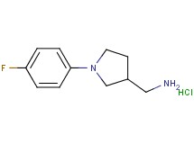 {[1-(4-fluorophenyl)-3-pyrrolidinyl]methyl}amine hydrochloride