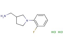 {[1-(2-fluorophenyl)-3-pyrrolidinyl]methyl}amine dihydrochloride