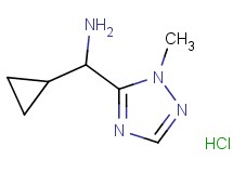[cyclopropyl(1-methyl-1H-1,2,4-triazol-5-yl)methyl]amine hydrochloride