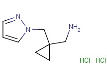 {[1-(1H-pyrazol-1-ylmethyl)cyclopropyl]methyl}amine dihydrochloride