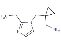 ({1-[(2-ethyl-1H-imidazol-1-yl)methyl]cyclopropyl}methyl)amine