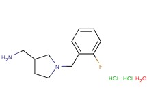 {[1-(2-fluorobenzyl)-3-pyrrolidinyl]methyl}amine dihydrochloride hydrate