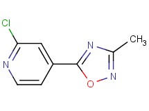 2-chloro-4-(3-methyl-1,2,4-oxadiazol-5-yl)pyridine
