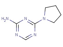 4-(1-pyrrolidinyl)-1,3,5-triazin-2-amine