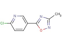 2-chloro-5-(3-methyl-1,2,4-oxadiazol-5-yl)pyridine
