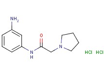 N-(3-aminophenyl)-2-(1-pyrrolidinyl)acetamide dihydrochloride