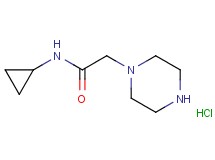 N-cyclopropyl-2-(1-piperazinyl)acetamide hydrochloride