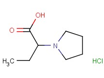 2-(1-pyrrolidinyl)butanoic acid hydrochloride