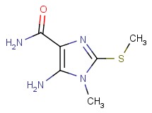 5-amino-1-methyl-2-(methylthio)-1H-imidazole-4-carboxamide