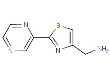 1-[2-(2-pyrazinyl)-1,3-thiazol-4-yl]methanamine