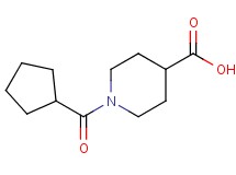 1-(cyclopentylcarbonyl)-4-piperidinecarboxylic acid