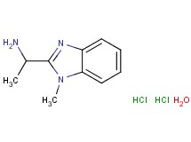 [1-(1-methyl-1H-benzimidazol-2-yl)ethyl]amine dihydrochloride hydrate