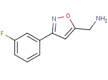 1-[3-(3-fluorophenyl)-5-isoxazolyl]methanamine