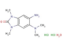 5-amino-6-(dimethylamino)-1,3-dimethyl-1,3-dihydro-2H-benzimidazol-2-one dihydrochloride hydrate 5-amino-6-(dimethylamino)-1,3-dimethyl-1,3-dihydro-2H-benzimidazol-2-one dihydrochloride hydrate