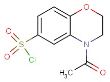 4-acetyl-3,4-dihydro-2H-1,4-benzoxazine-6-sulfonyl chloride