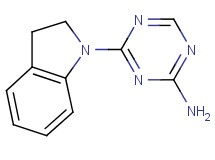 4-(2,3-dihydro-1H-indol-1-yl)-1,3,5-triazin-2-amine 4-(2,3-dihydro-1H-indol-1-yl)-1,3,5-triazin-2-amine