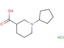 1-cyclopentyl-3-piperidinecarboxylic acid hydrochloride