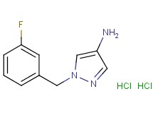 1-(3-fluorobenzyl)-1H-pyrazol-4-amine dihydrochloride 1-(3-fluorobenzyl)-1H-pyrazol-4-amine dihydrochloride