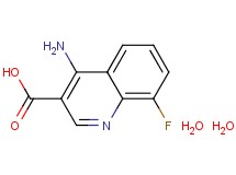 4-amino-8-fluoro-3-quinolinecarboxylic acid dihydrate