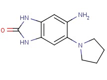 5-amino-6-(1-pyrrolidinyl)-1,3-dihydro-2H-benzimidazol-2-one