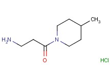 [3-(4-methyl-1-piperidinyl)-3-oxopropyl]amine hydrochloride