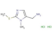 {[1-methyl-2-(methylthio)-1H-imidazol-5-yl]methyl}amine dihydrochloride