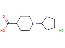 1-cyclopentyl-4-piperidinecarboxylic acid hydrochloride