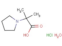 2-methyl-2-(1-pyrrolidinyl)propanoic acid hydrochloride hydrate
